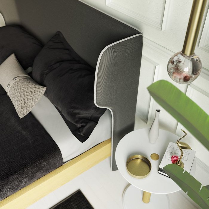 Кровать Rich с основанием из массива дуба 200х200 - лучшие Кровати для спальни в INMYROOM