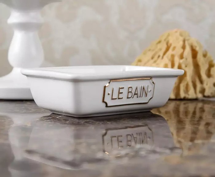 Мыльница Le Bain blanc белого цвета - купить Мыльницы по цене 940.0 Мыльница Le Bain blanc белого цвета - купить Мыльницы по цене 940.0