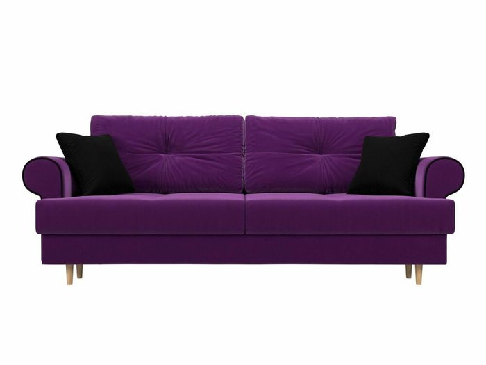 Прямой диван-кровать Сплин фиолетового цвета - купить Прямые диваны по цене 44999.0