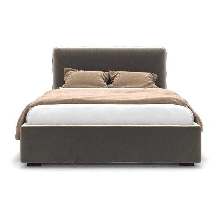 Кровать Brooklyn бежевая 140х200 - лучшие Кровати для спальни в INMYROOM