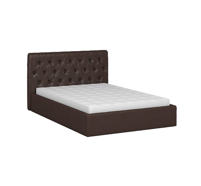 Кровать Инуа 140х200 темнокоричневого цвета с подъемным механизмом  - купить Кровати для спальни по цене 79900.0