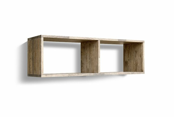 Полка настенная Cube Design серо-коричневого цвета - купить Полки по цене 38784.0 Полка настенная Cube Design серо-коричневого цвета - купить Полки по цене 38784.0
