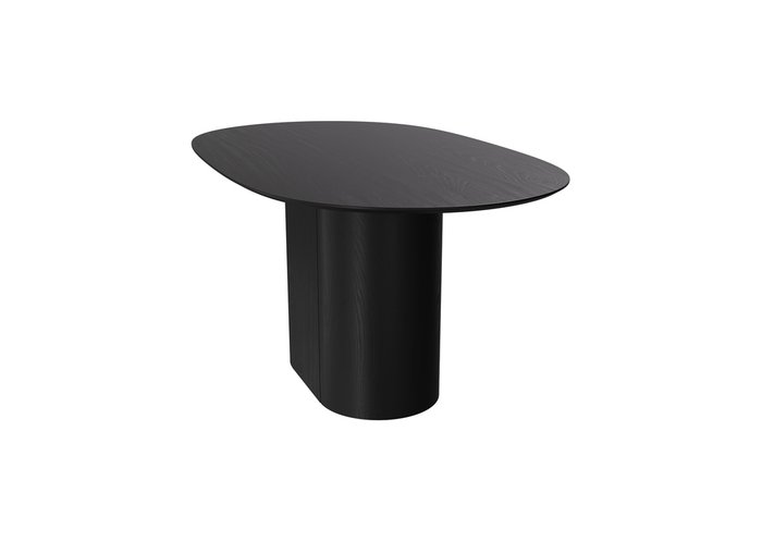 Овальный обеденный стол Type 160 черного цвета - лучшие Обеденные столы в INMYROOM