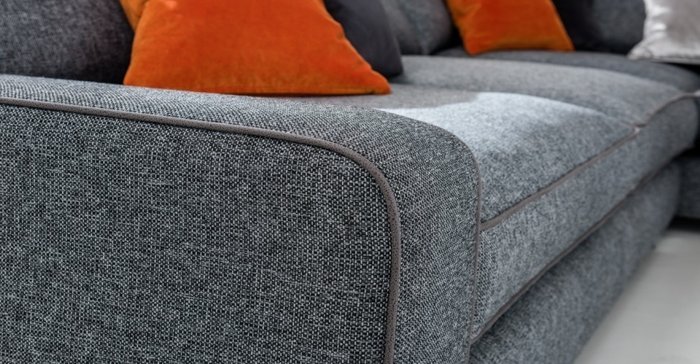 Угловой диван Monu серого цвета - лучшие Угловые диваны в INMYROOM