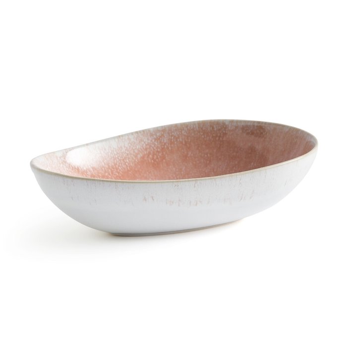 Комплект из четырех тарелок Obulus бело-розового цвета