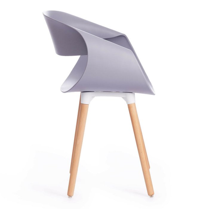 Комплект из четырех стульев Qxx серого цвета - лучшие Обеденные стулья в INMYROOM