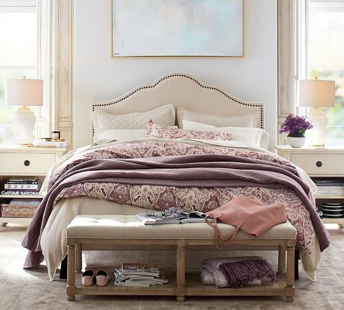 Кровать Mod 160х200 светло-бежевого цвета - лучшие Кровати для спальни в INMYROOM
