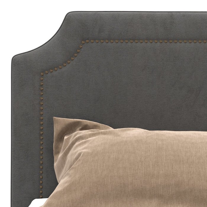  Кровать Kimberly серого цвета на ножках 140х200 - лучшие Кровати для спальни в INMYROOM