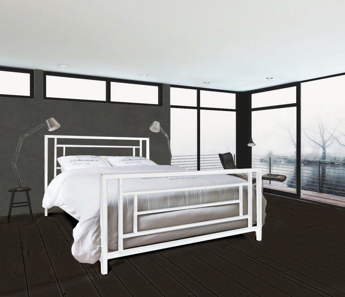 Кровать Орландо 180х200 белого цвета - лучшие Кровати для спальни в INMYROOM