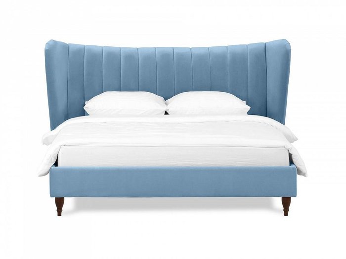 Кровать Queen Agata L 160х200 голубого цвета - купить Кровати для спальни по цене 64410.0