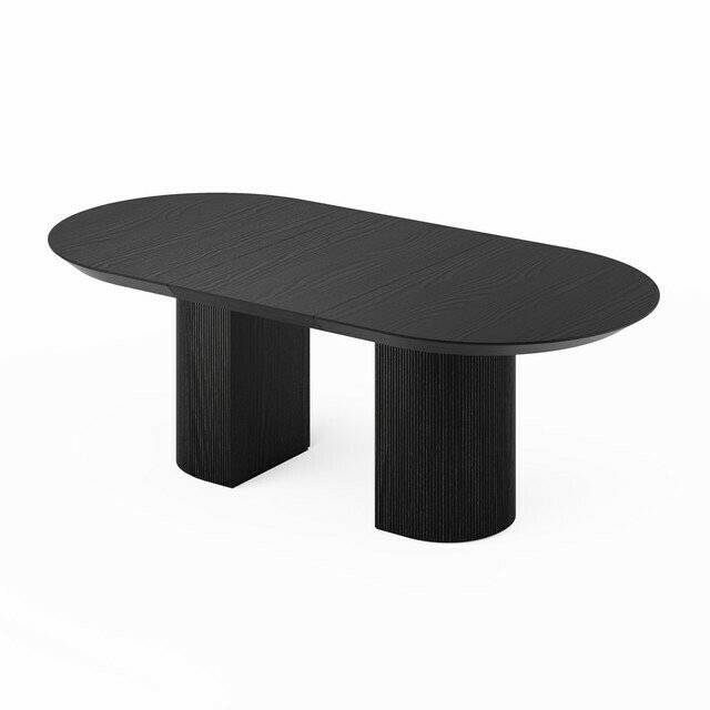 Раздвижной обеденный стол Гиртаб S с основанием из массива дуба - лучшие Обеденные столы в INMYROOM
