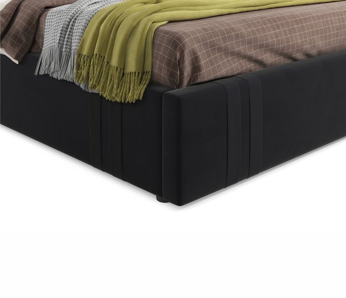 Кровать Tiffany 160х200 черного цвета с матрасом - лучшие Кровати для спальни в INMYROOM