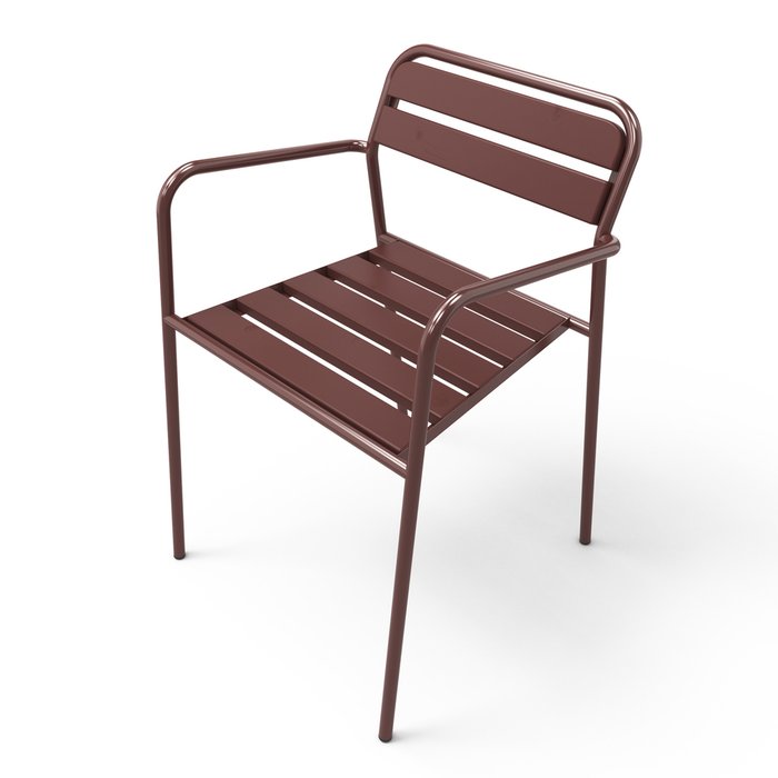 Набор из четырех стульев коричневого цвета - лучшие Садовые стулья в INMYROOM