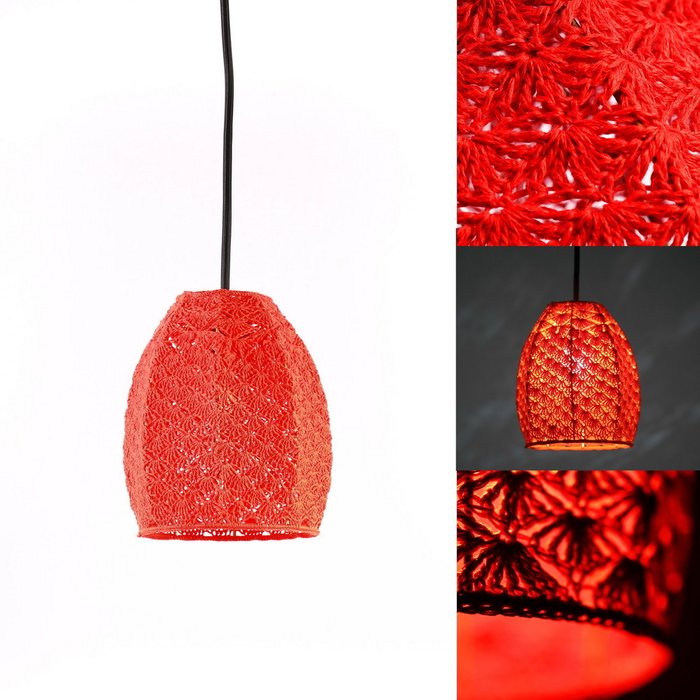 Подвесной светильник Тюльпан Большой красный - купить Подвесные светильники по цене 5800.0