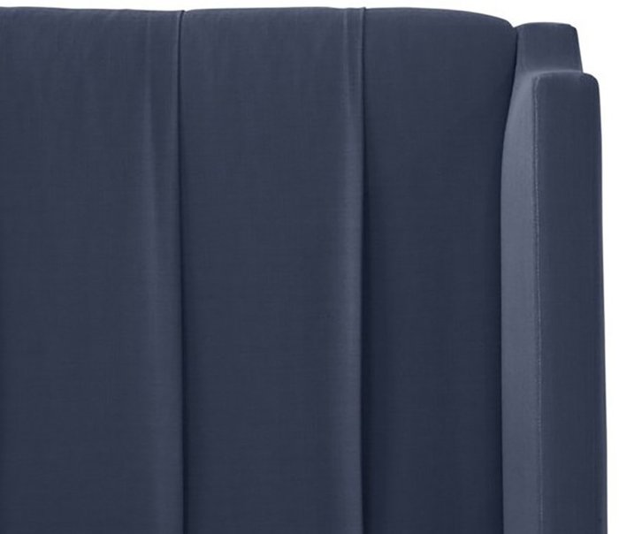 Кровать Margo Wingback темно-синего цвета 180x200  - лучшие Кровати для спальни в INMYROOM
