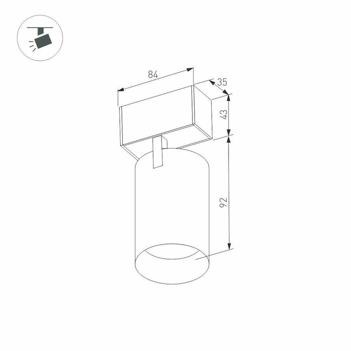 Трековый магнитный светильник Arlight MAG-SPOT-45-R85-7W Warm3000 (BK, 24 deg, 24V, DALI) 046588 - лучшие Трековые светильники в INMYROOM Трековый магнитный светильник Arlight MAG-SPOT-45-R85-7W Warm3000 (BK, 24 deg, 24V, DALI) 046588 - лучшие Трековые светильники в INMYROOM