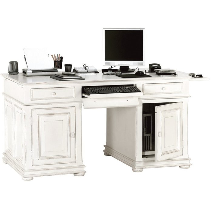 Стол компьютерный Нордик белого цвета - купить Письменные столы по цене 204600.0