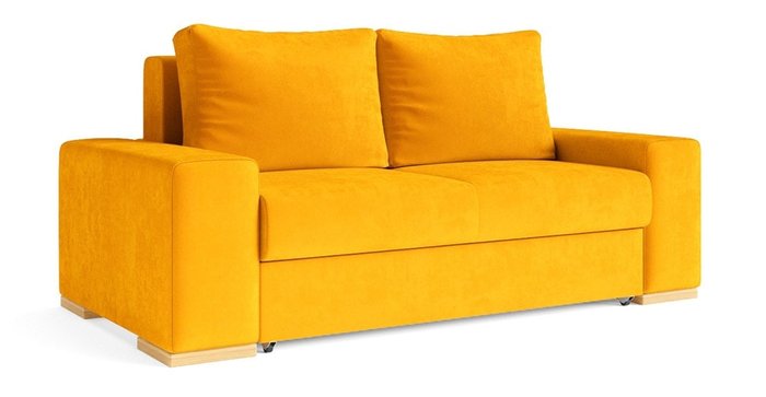 Диван-кровать Матиас желтого цвета - лучшие Прямые диваны в INMYROOM