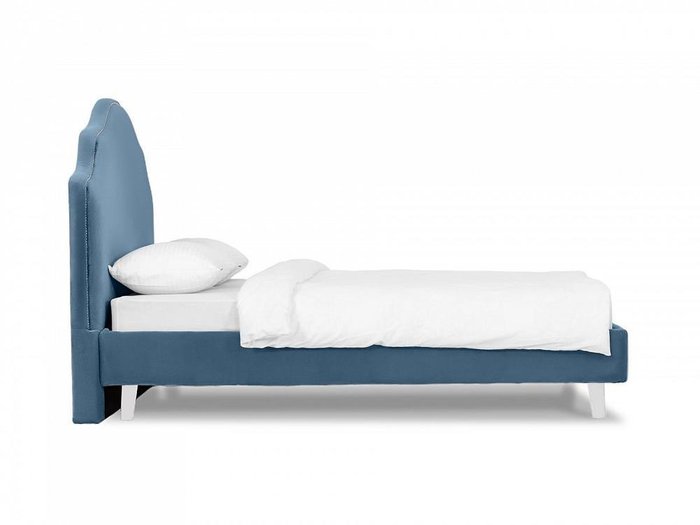 Кровать Queen Victoria L 160х200 синего цвета - лучшие Кровати для спальни в INMYROOM