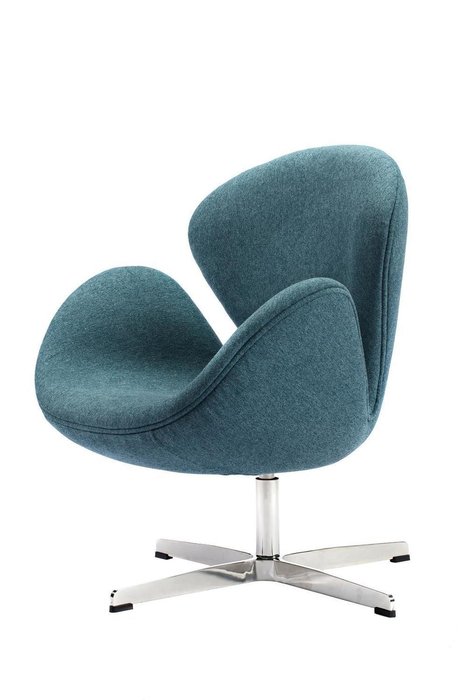 Кресло Swan Chair лазурного цвета - лучшие Интерьерные кресла в INMYROOM
