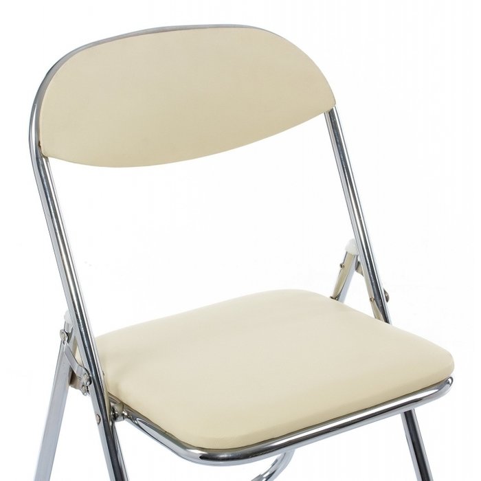 Стул Fold раскладной бежевого цвета - лучшие Обеденные стулья в INMYROOM