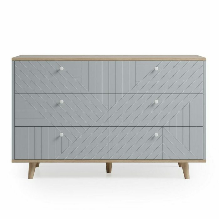 Комод Twin TW042 бело-серого цвета - купить Комоды по цене 90600.0 Комод Twin TW042 бело-серого цвета - купить Комоды по цене 90600.0