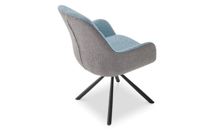Стул вращающийся Mabe серо-голубого цвета  - лучшие Обеденные стулья в INMYROOM