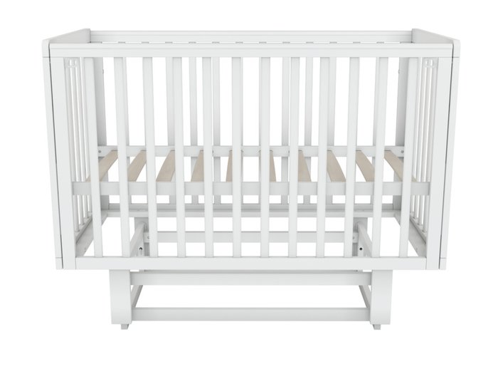 Кроватка для новорожденного Papi 60х120 белого цвета - лучшие Колыбели в INMYROOM Кроватка для новорожденного Papi 60х120 белого цвета - лучшие Колыбели в INMYROOM