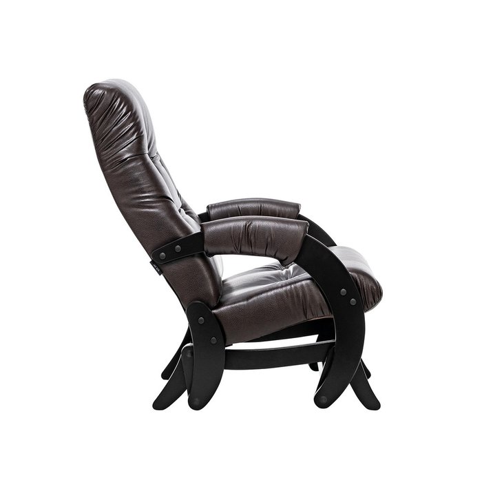 Кресло-глайдер Модель 68  с обивкой темно-коричневого цвета - лучшие Интерьерные кресла в INMYROOM