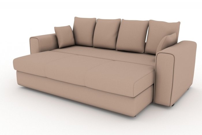 Прямой диван-кровать Giverny темно-бежевого цвета - купить Прямые диваны по цене 16000.0