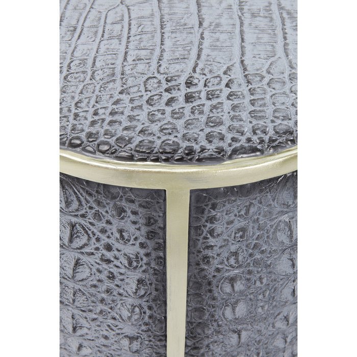 Столик приставной Crocodile серого цвета - купить Кофейные столики по цене 27360.0