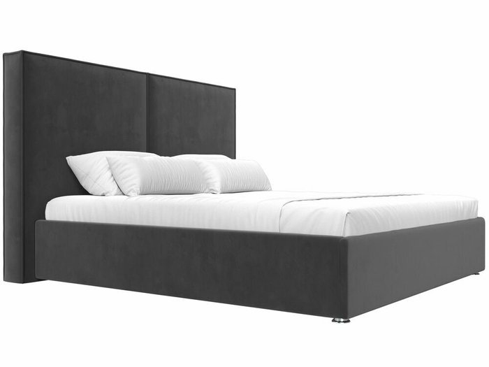 Кровать Аура 160х200 с подъемным механизмом серого цвета - лучшие Кровати для спальни в INMYROOM