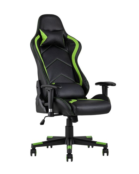 Кресло игровое Top Chairs Cayenne черно-зеленого цвета