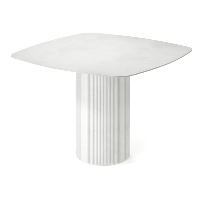 Обеденный стол квадратный Субра белого цвета