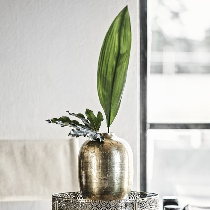 Металлическая ваза Toledo золотого цвета - купить Вазы  по цене 5750.0