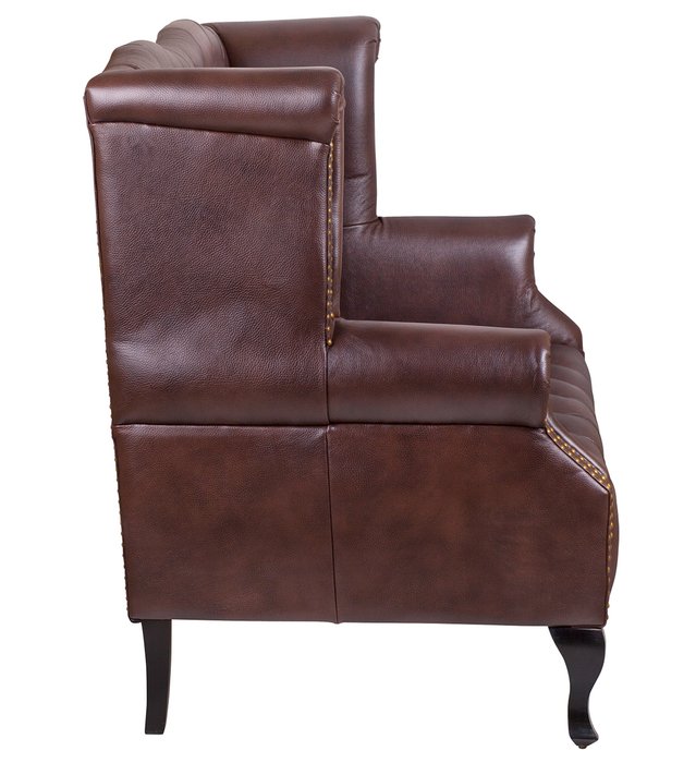 Прямой диван Royal sofa brown с темно-коричневой обивкой - лучшие Прямые диваны в INMYROOM