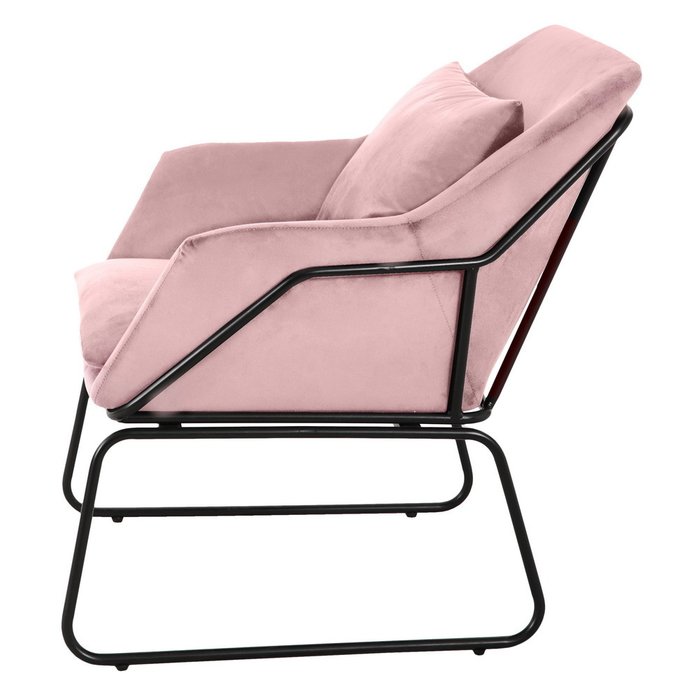 Набор кресло с оттоманкой Alex розового цвета - лучшие Интерьерные кресла в INMYROOM