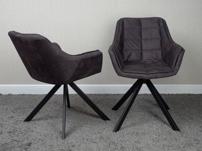 Стул с подлокотниками Orion цвета графит - лучшие Обеденные стулья в INMYROOM