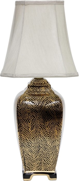 Настольная лампа Леопард с абажуром белого цвета - купить Настольные лампы по цене 20128.0