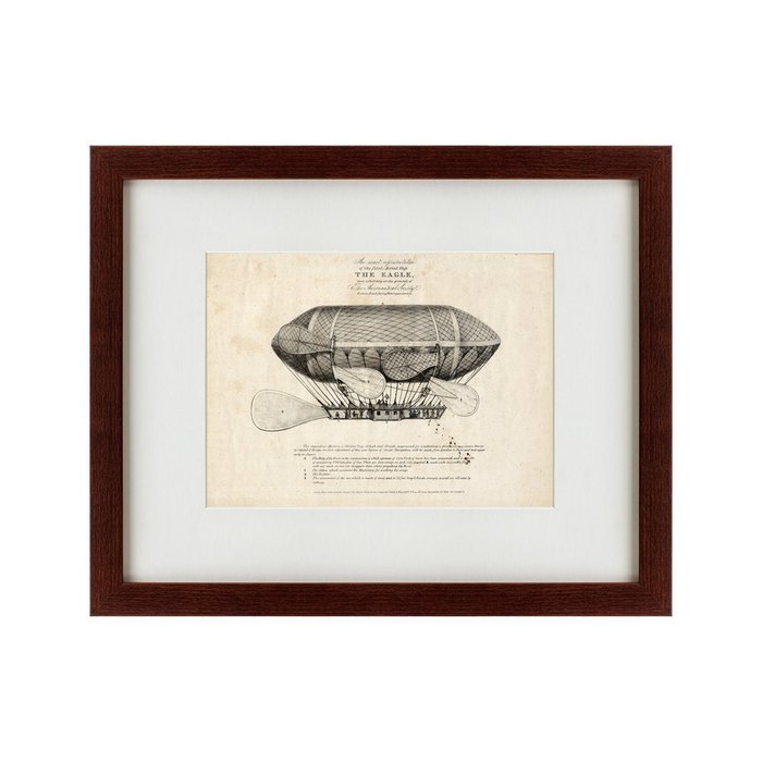 Картина An Exact Representation of the First Aerial Ship 1834 г. - купить Картины по цене 4990.0