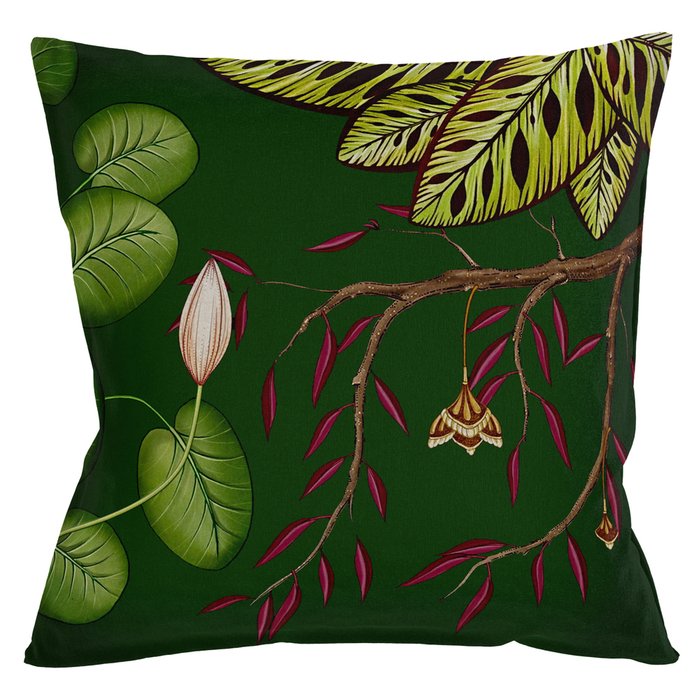 Декоративная подушка Тропический лес / Грин версия 1