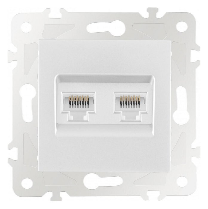 Розетка Ethernet RJ-45 без рамки 203.45-2.white - купить Розетки по цене 518.0 Розетка Ethernet RJ-45 без рамки 203.45-2.white - купить Розетки по цене 518.0