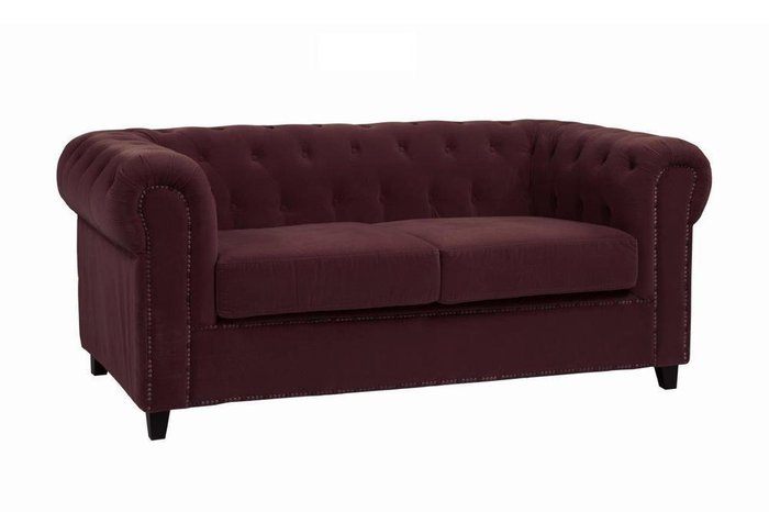 Диван Verona бордового цвета - купить Прямые диваны по цене 90000.0