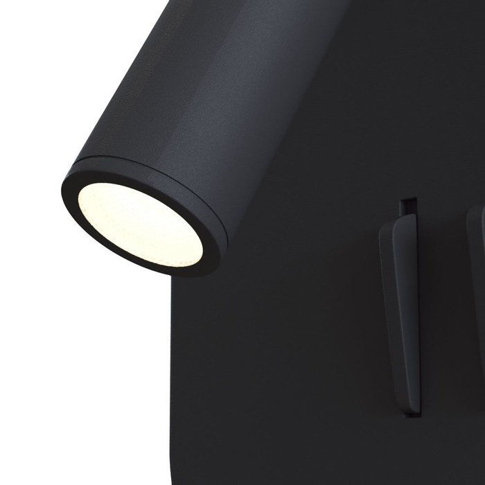 Бра Ios черного цвета - купить Бра и настенные светильники по цене 8690.0