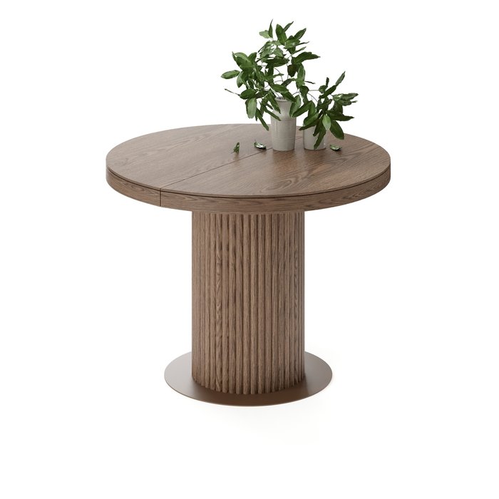 Раздвижной обеденный стол Меб S коричневого цвета - купить Обеденные столы по цене 172788.0
