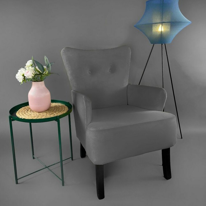 Кресло Остин серого цвета - лучшие Интерьерные кресла в INMYROOM