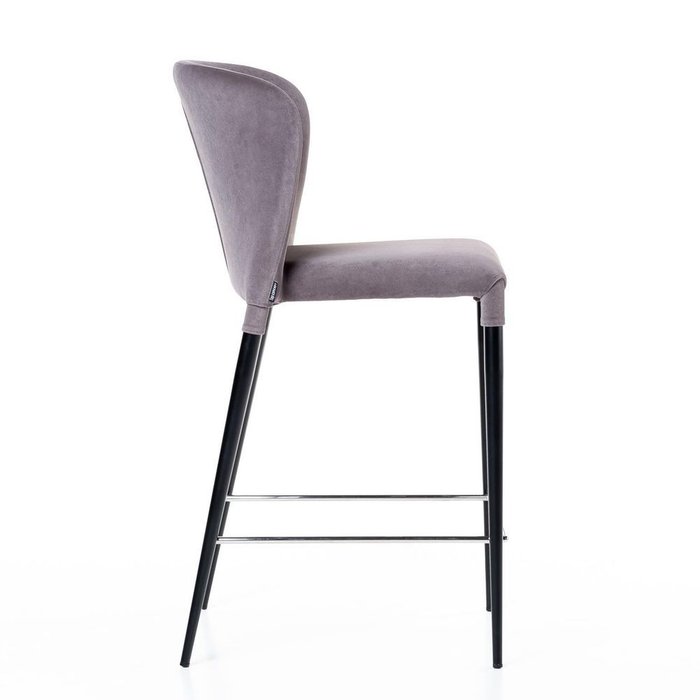 Полубарный стул Albert серого цвета  - купить Барные стулья по цене 21900.0