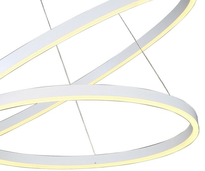 Подвесная светодиодная люстра Тор белого цвета - купить Подвесные люстры по цене 24900.0