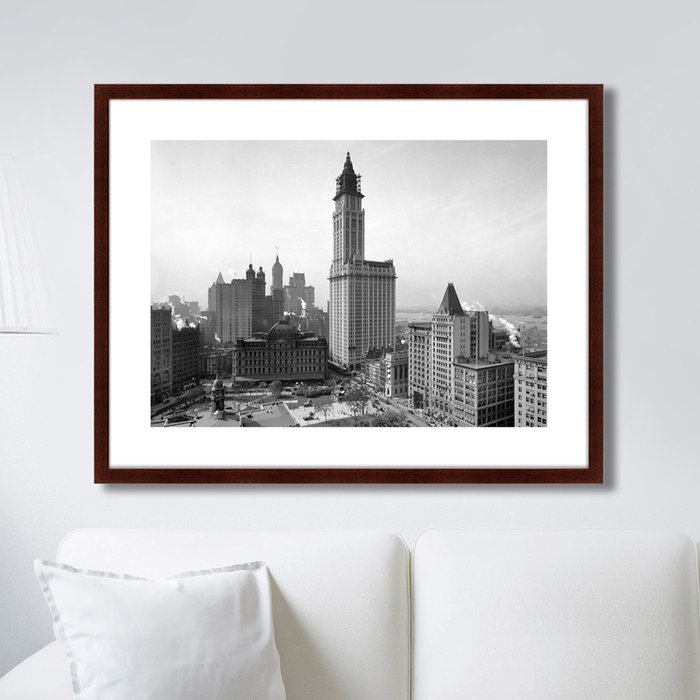 Набор из двух репродукций картин City Hall & Woolworth Building - купить Картины по цене 25998.0