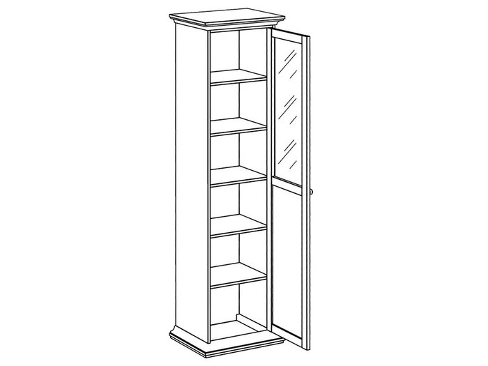 Шкаф однодверный - лучшие Книжные шкафы в INMYROOM